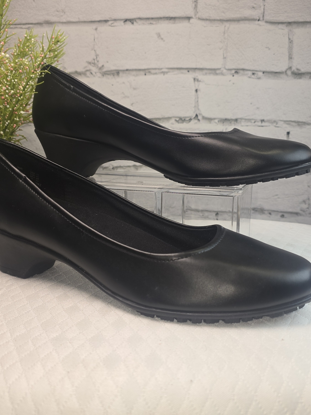 SAFETSTEP TRESSA SLIP RESISTANT RUBBER PUMP HEEL WORKWEAR WOMENS CASUAL SIZE 12